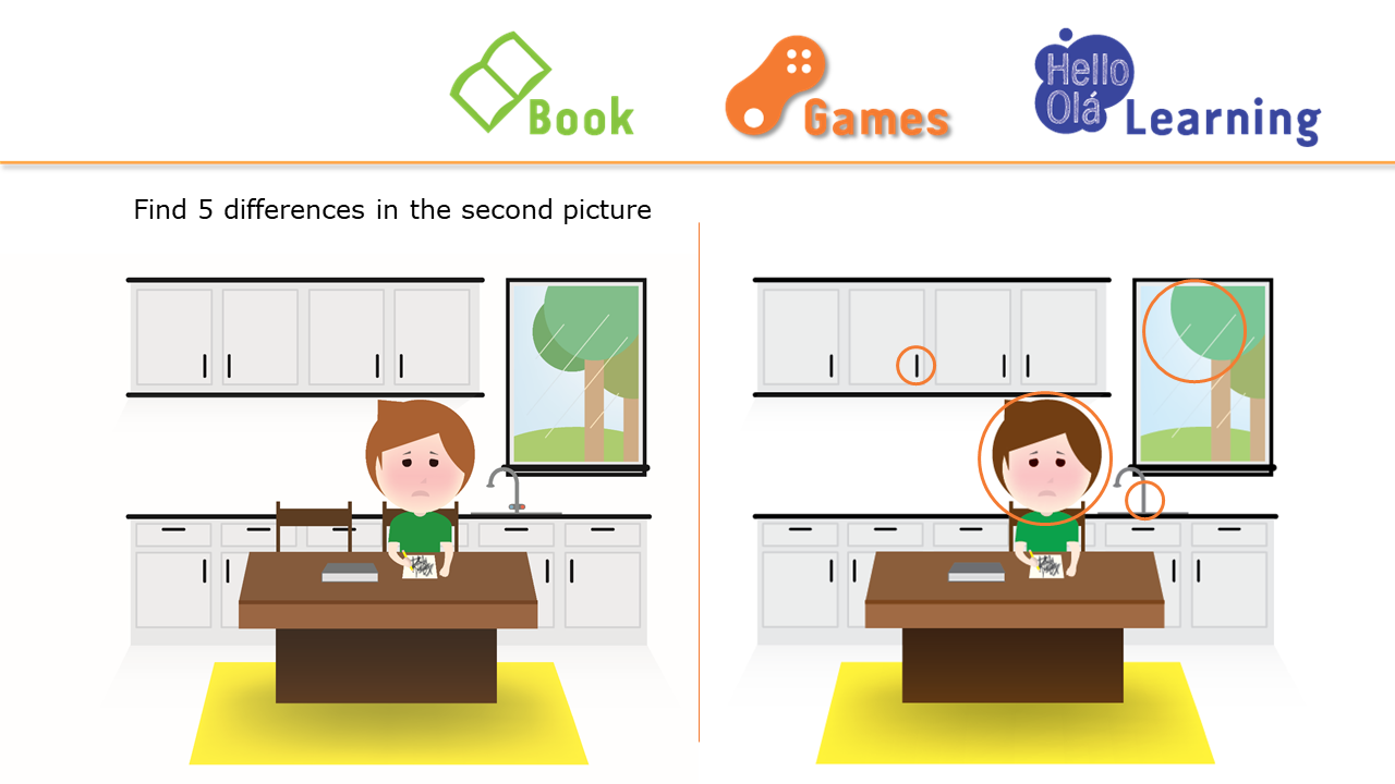 example of differences game page